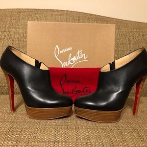 Christian Louboutin Platform Booties size 7.5 Used